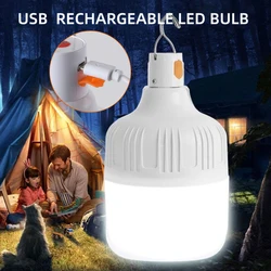 300W/100W USB Rechargeable LED Emergency Lights Outdoor Portable Lanterns Emergency Lamp Bulb Battery Lantern BBQ Camping Light