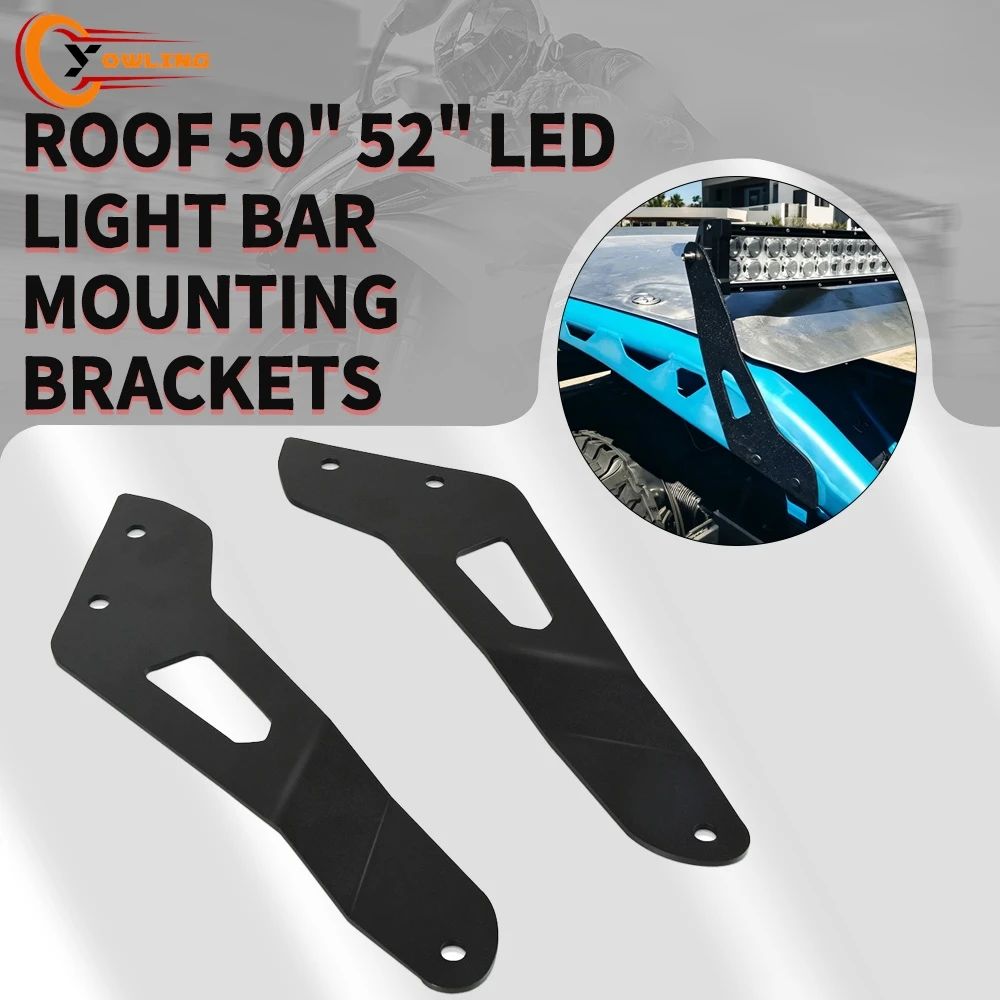 FOR Can-Am Maverick X3 2017-2026 The 50-Inch LED Light Bar Mounting Bracket Under the Roof With Stock Roll Cage 2025 2024 2023
