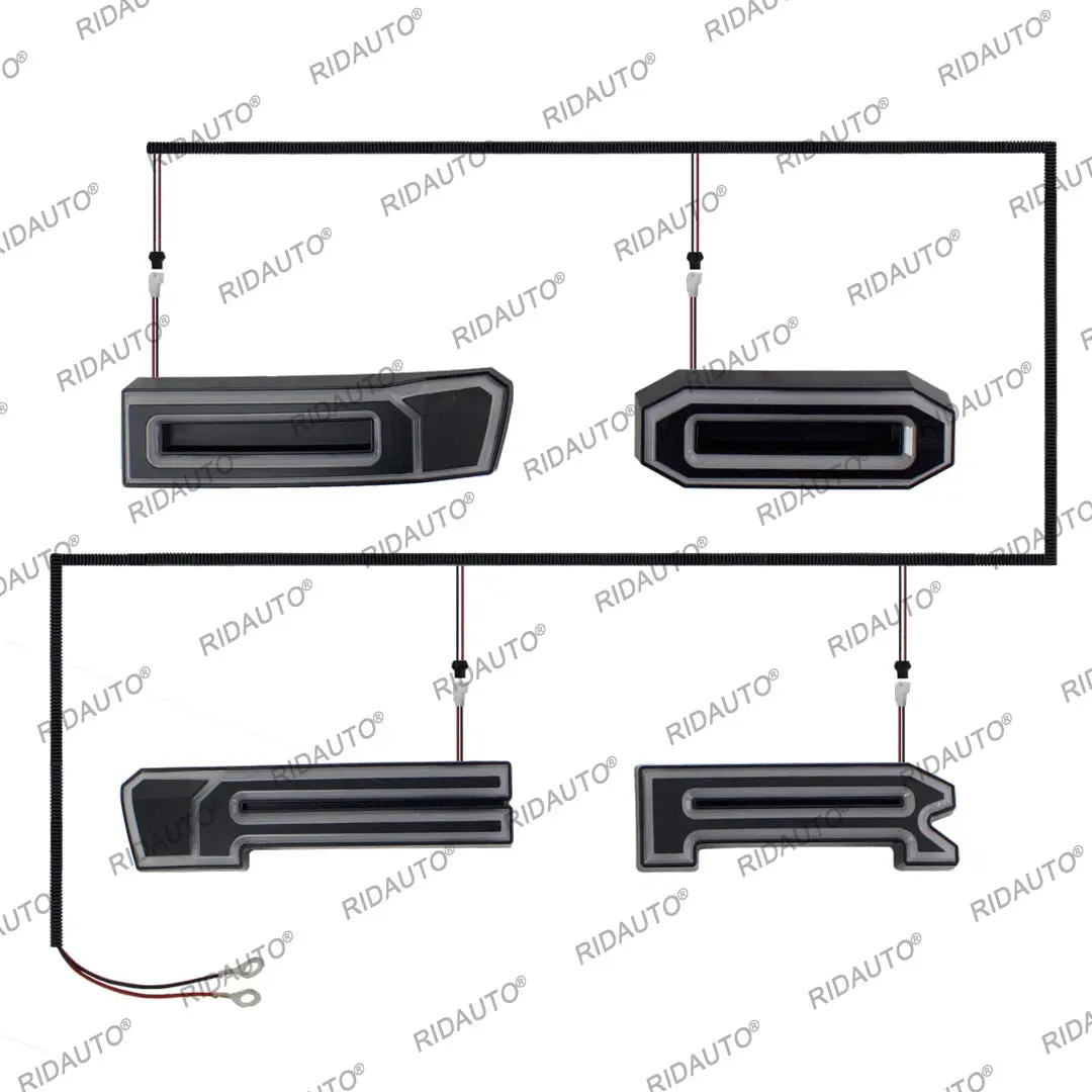 Pickup Truck Modified DIY 4 Letter For RANGER 2015-2021 T8 T7 Raptor Grill Grille White LED Glowing Lighted Glowing letters Lamp