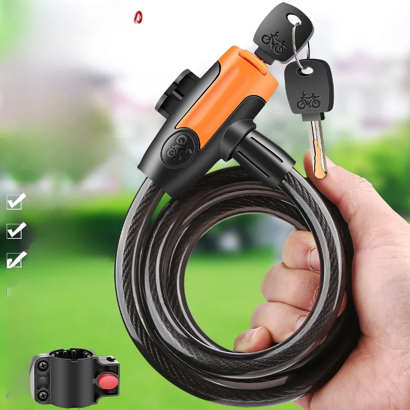 

Противоугонный кольцевой замок для велосипедов (старый тип): для горных и шоссейных велосипедов, с кодовым замком, для детей и домашнего использования