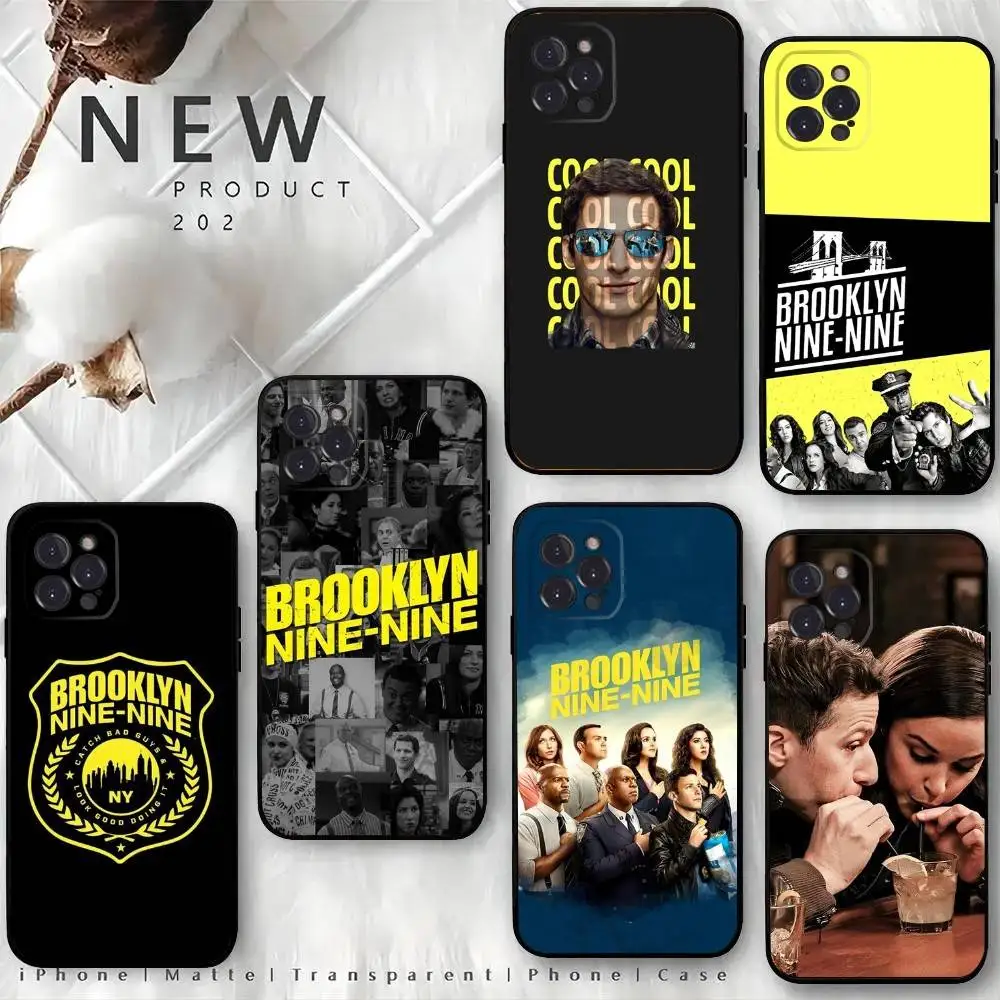 

B-Brooklyn Nine-Nine 99 Phone Case For iPhone 16,15,14,13,12 Mini 11 Pro XR,X,XS,MAX 7,8 Plus Silicone Cover Soft Black