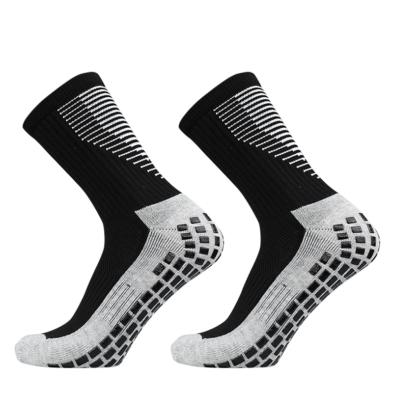 New Football Socks Men and Women Sports Socks Non-slip Silicone Bottom Soccer Basketball Grip Socks