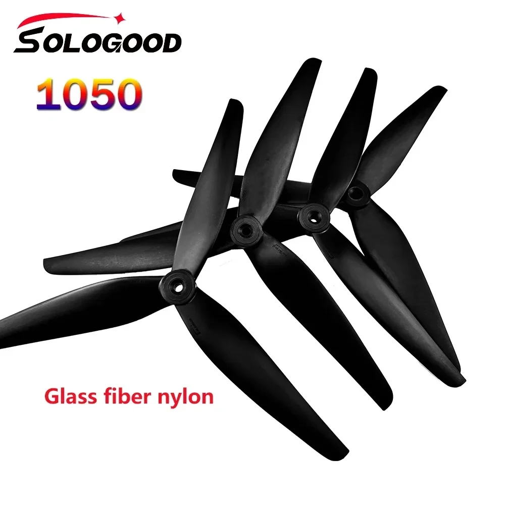 2Pairs(2CW+2CCW) SoloGood 1050 10X5X3 3-Blade Glass Fiber Nylon Propeller for Multirotor 10