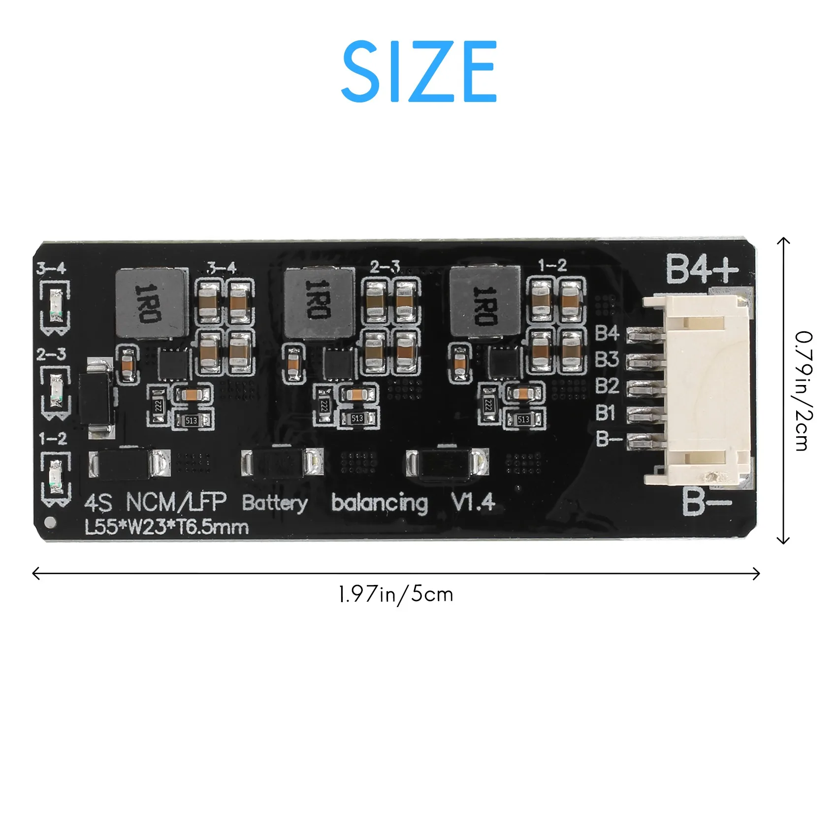 A64Z 4S Li- Lipo Lifepo4 LFP بطارية المعادل النشط موازن BMS 1.2A لوحة نقل الطاقة التوازن