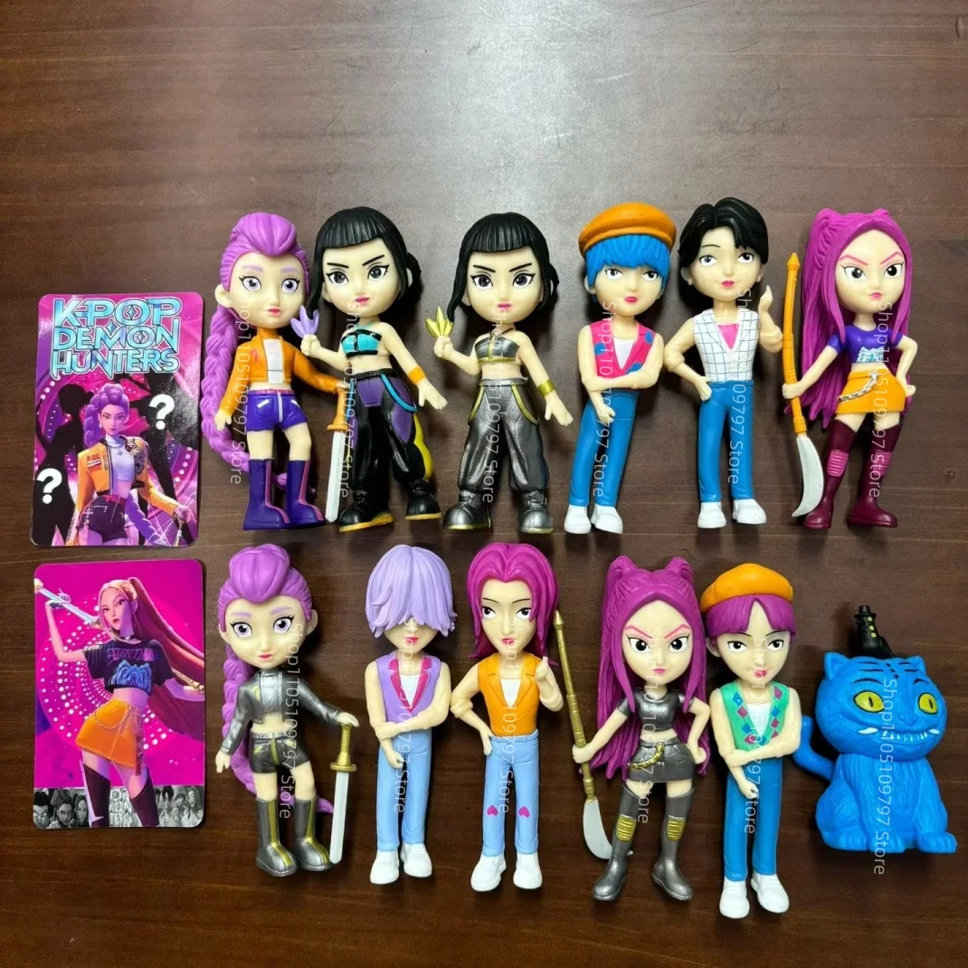 New KPop Demon Hunters Blind Box HUNTRIX SAJA BOYS RUMI MIRA ZOEY Derpy Tiger Action Figure Model Doll Toy Mystery Decor Gift