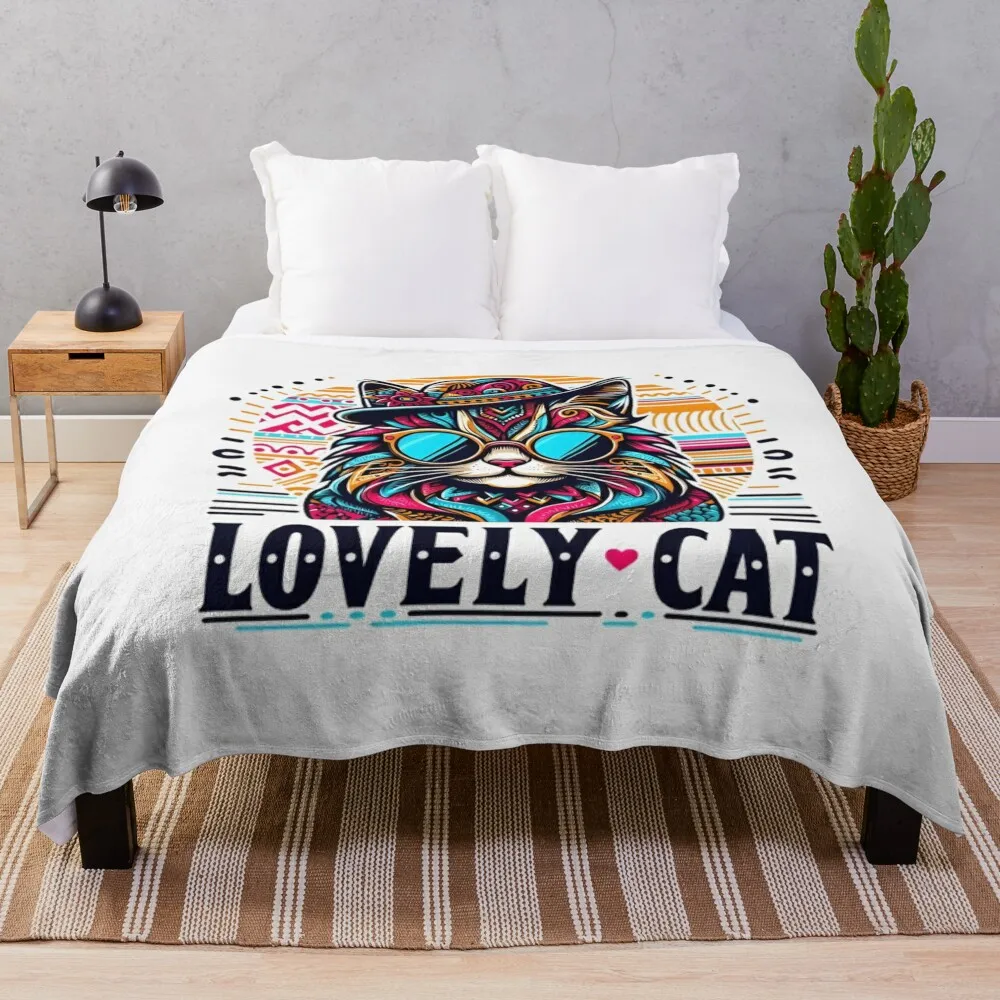 

Great color T-shirt as a very nice gift to give or share to cat lovers Throw Blanket Nap wednesday Blankets