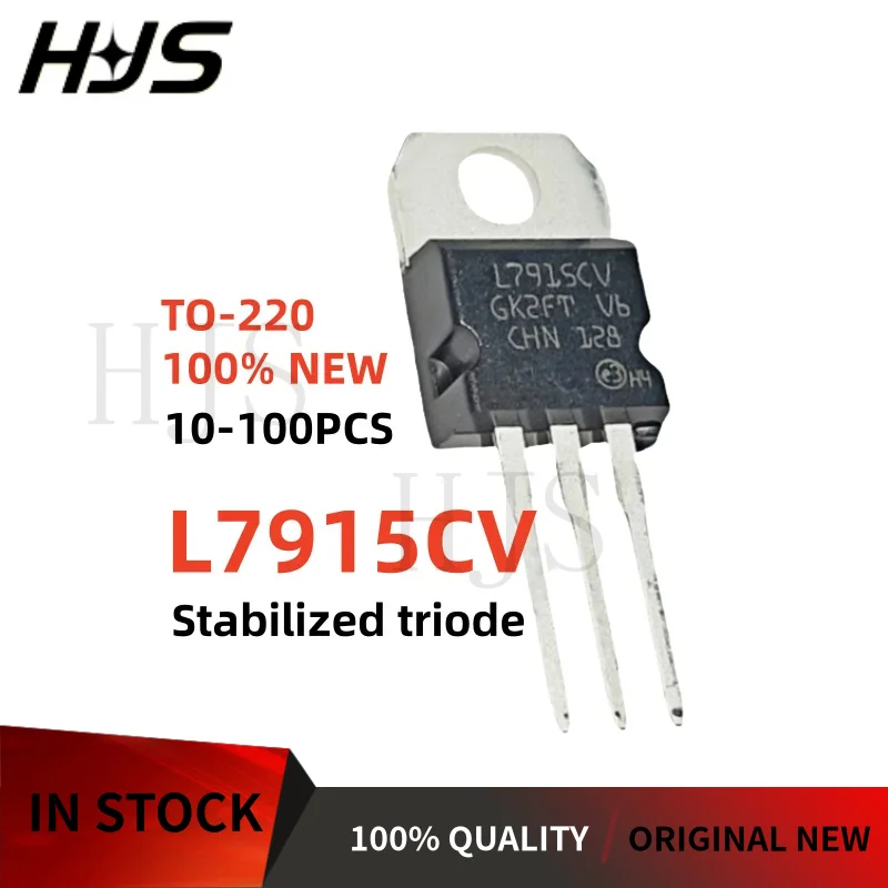 10~100Pcs NEW quality L7915CV L7915 CV Three-terminal voltage Stabilized triode TO-220 In Stock