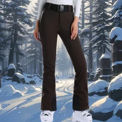 Pantaloni da sci invernali nuovi pantaloni da sci da donna 2025 pantaloni termici da esterno antivento abbigliamento da Snowboard impermeabile pantaloni sportivi da neve