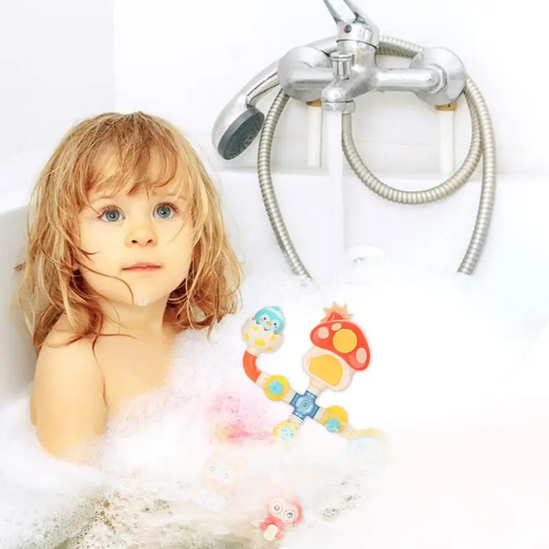 Giocattoli da bagno dei cartoni animati Giocattolo da bagno dei cartoni animati per il bagno dei bambini Giocattolo per vasca da bagno con potenti ventose per piscina Vasca da bagno Doccia e