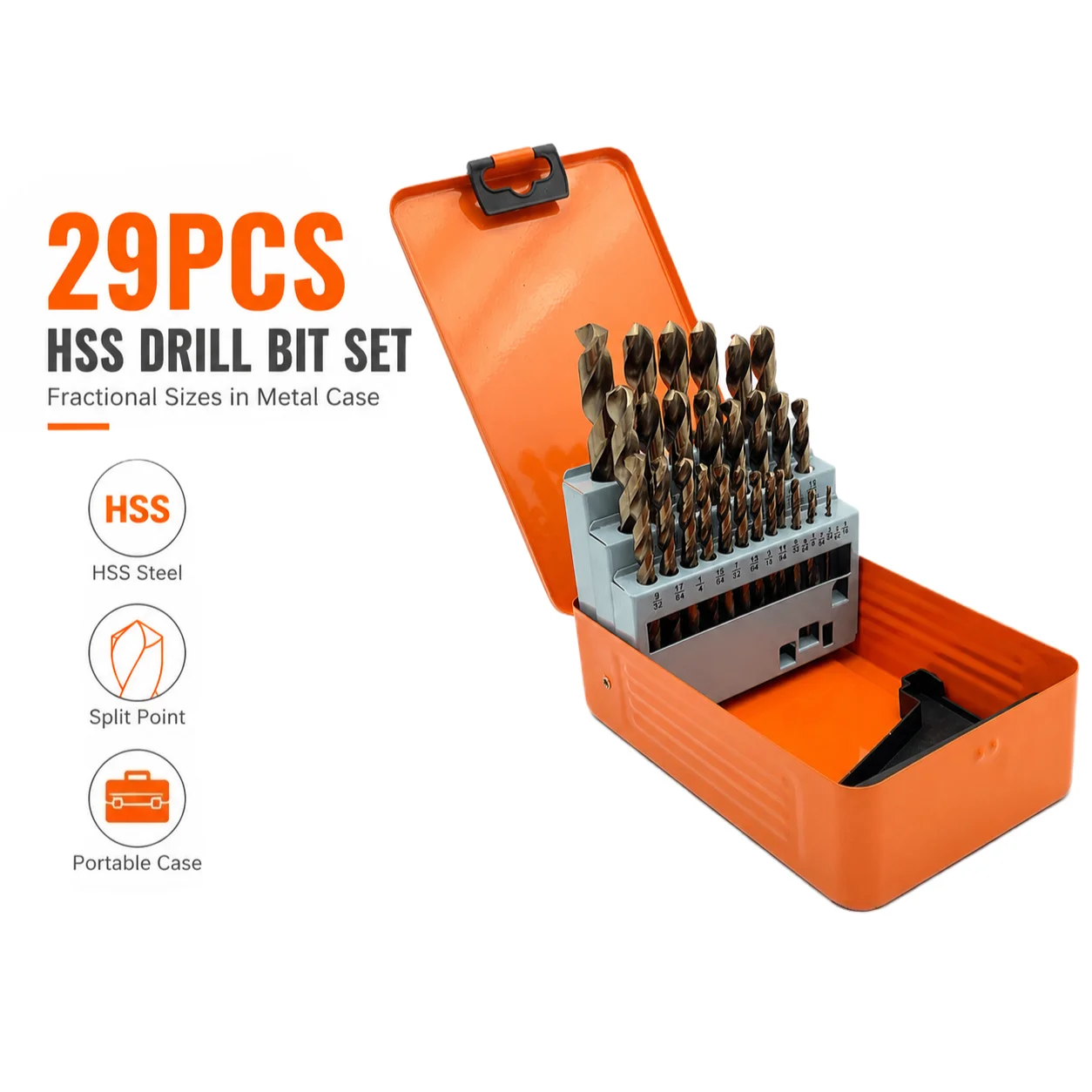 29pcs-hss-split-point-twist-drill-bit-set-with-metal-storage-case-spiral-flute-precision-bits-for-metal-wood-plastic