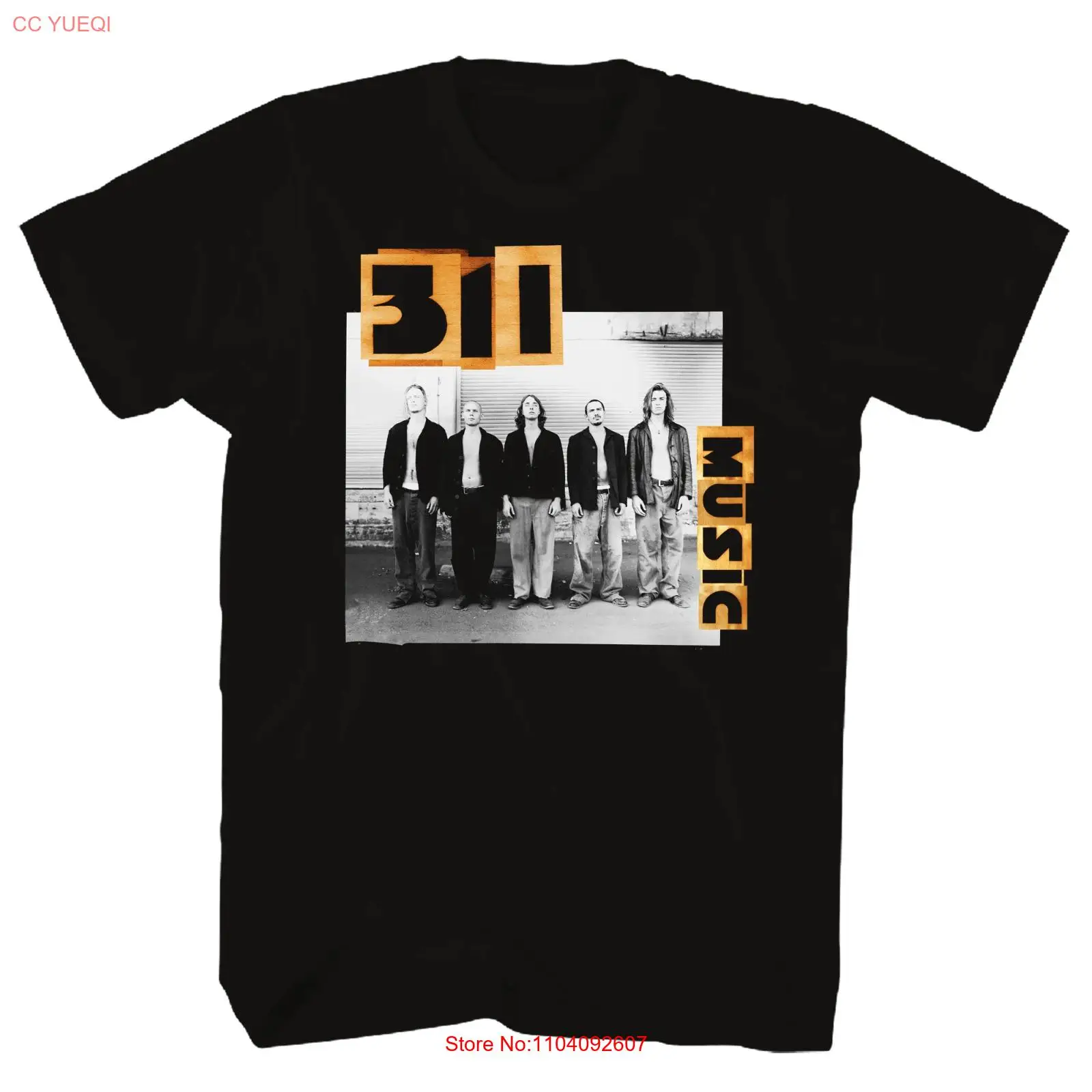 311 Music Photo 2-Sided T Shirt Mens Licensed Rock N Roll Music Band Tee Black