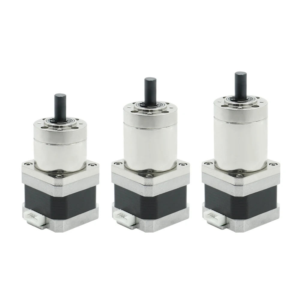 HLTNC NEMA17 Stepper Motor 1.8 Degree 40x34mm 2 Phase Planetary Reducer Motor Ratio 3.7/14/51 Gear Reduction for Robot