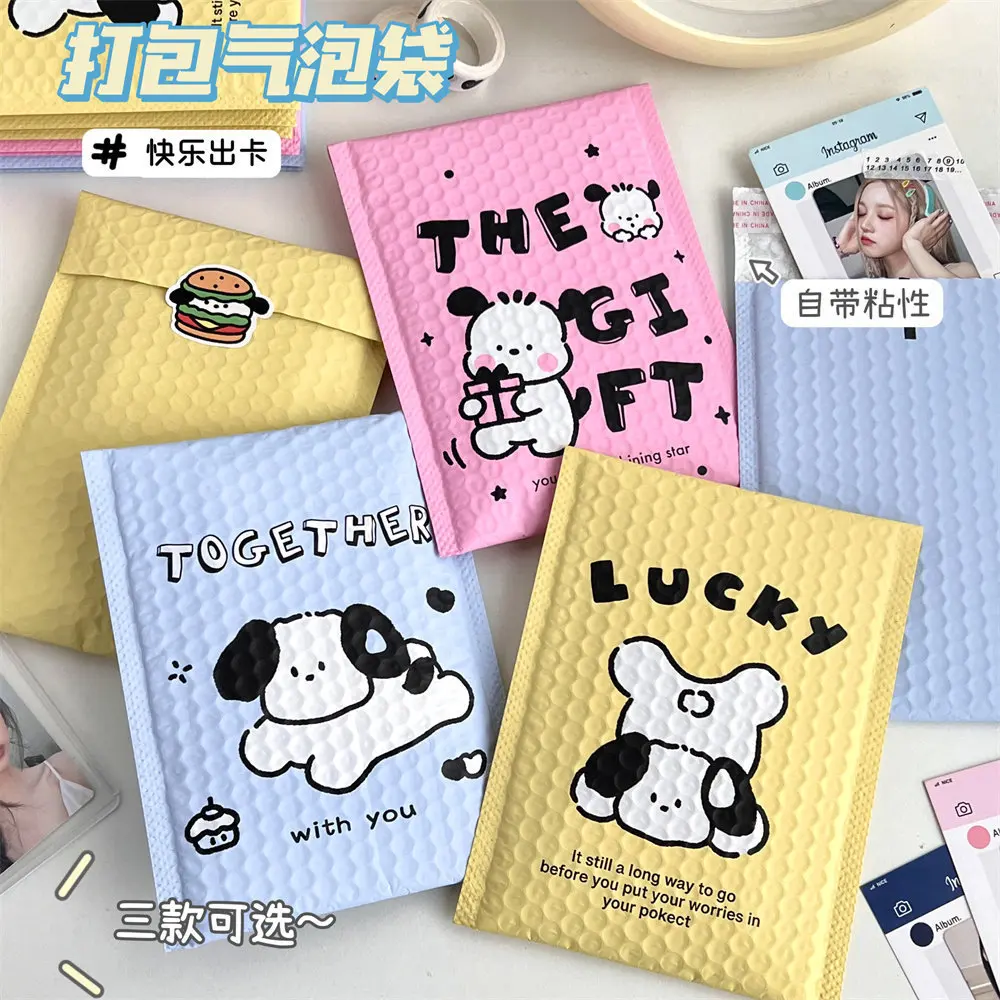 

20/bag Cute Cartoon Dog Bubble Bag, Packaging Express Bag Color Foam Bag Shockproof Film Bubble Envelope Bag