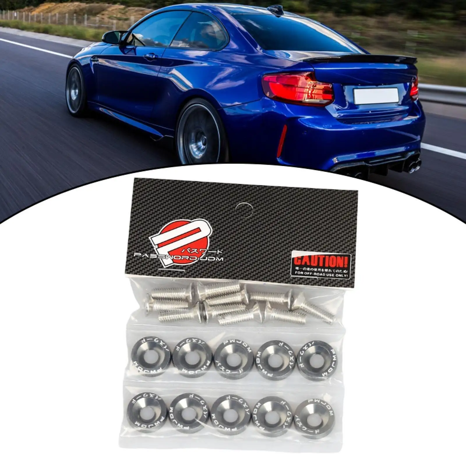 Stainless Steel M6 Fender Washer Engine Bay Dress Up Kit for Mechanical Accessories for Toyota Corolla Sprinter 1993 view 5
