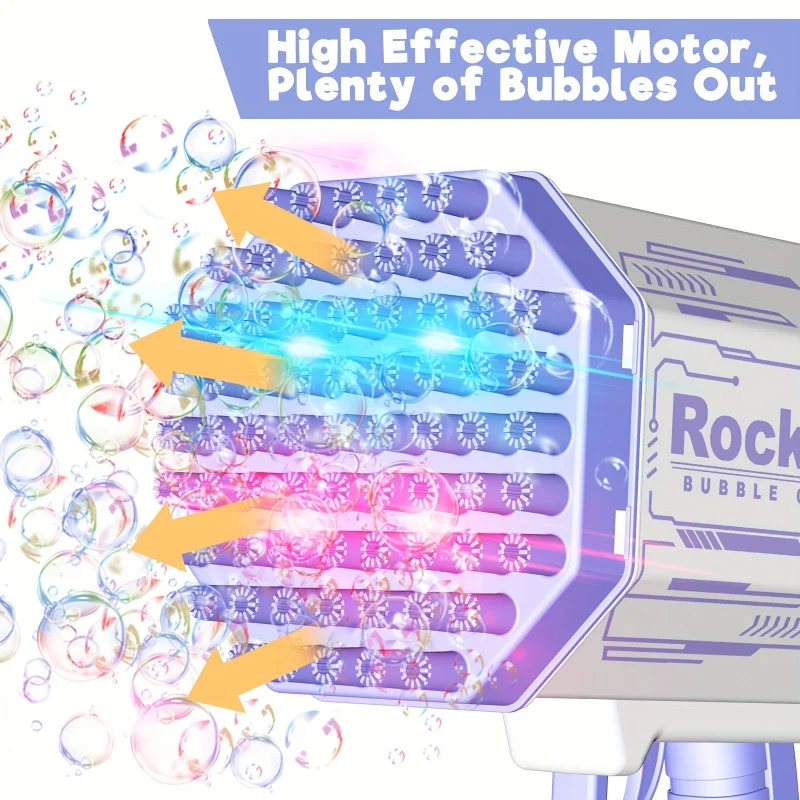 69 Holes Bubble Maker With Bubble Solution For Adults