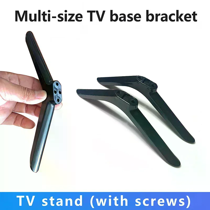 Base Televisions Tabletop Base Stand Legs Pedestal Stand Replacement Mount Leg Plastic Legs Feet Universal Pedestal Foot 1Pair