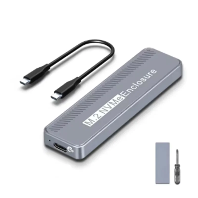 AM-M. 2 NVME SSD Enclosure 20Gbps USB 3.2 GEN 2X2 Type C For 2230/2242/2260/2280 M/B