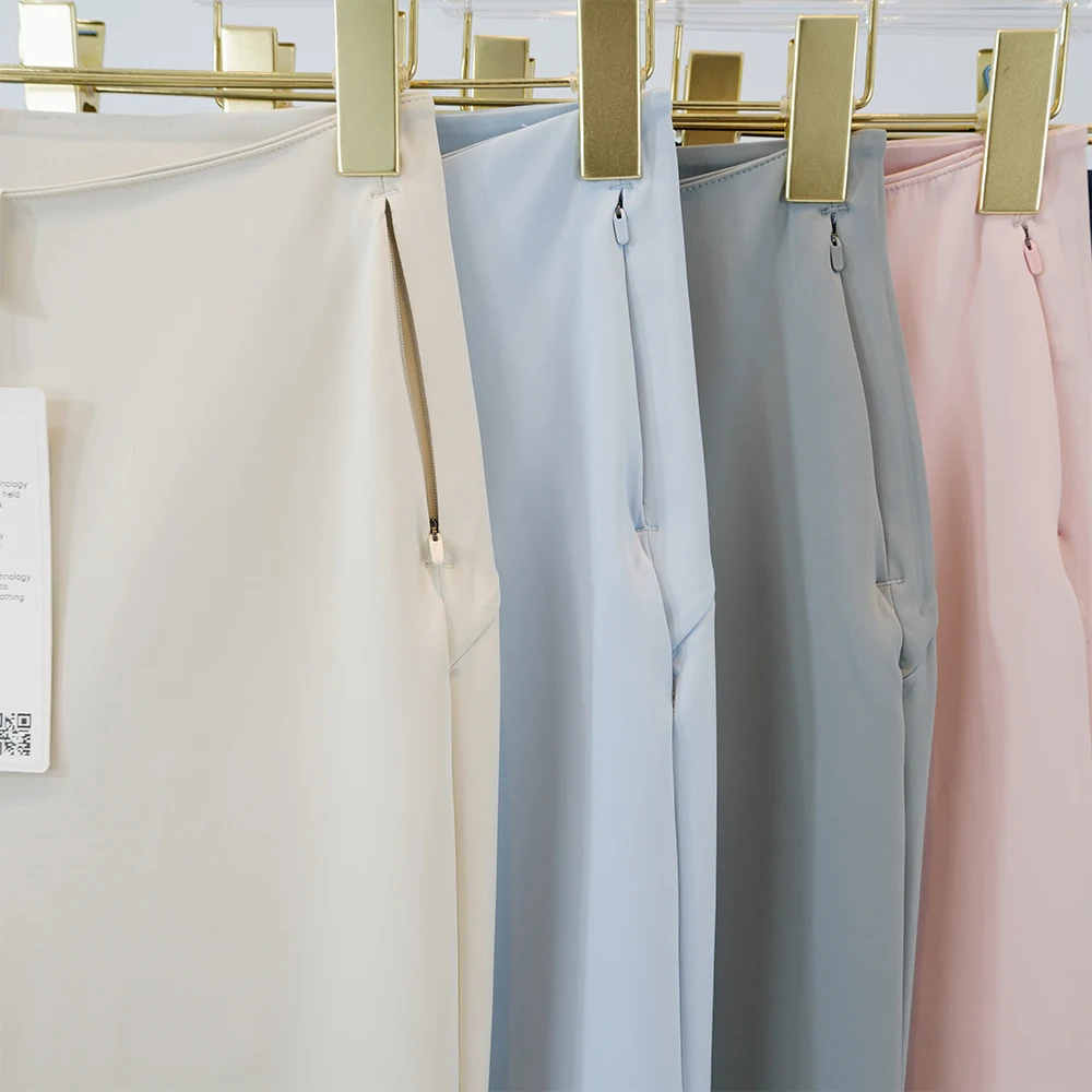 LULU FLORA Slim-Fit-Anzughose, lässig und für den Alltag geeignet, schlankmachend, knitterarm, formstabil, mit Taschen für eine bessere Figur, elastisch. – Detail 10