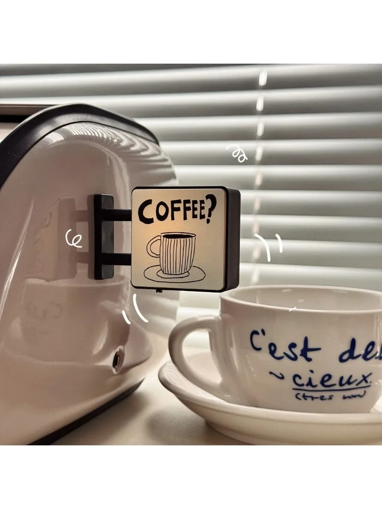 Mini-Leuchtkasten Kühlschrankmagnet Kaffee Japanisches Kreatives Tourismus-Souvenir Magnetischer Leuchtender Leuchtkasten Heimdekoration Geschenk