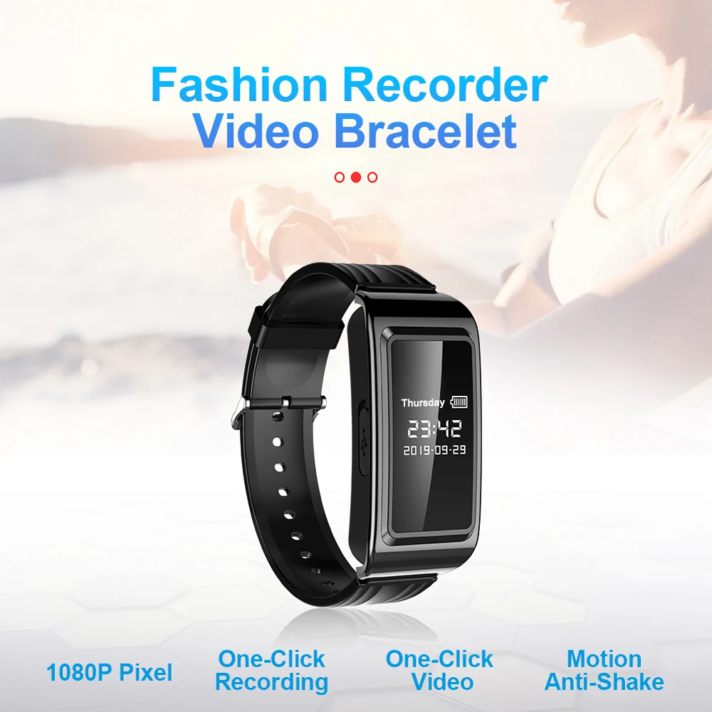 Mini Camera Watch Voice Video Recorder 1080P HD DV Professional Digital Bracelet Dictaphone Sound Small Micro For Home Secure