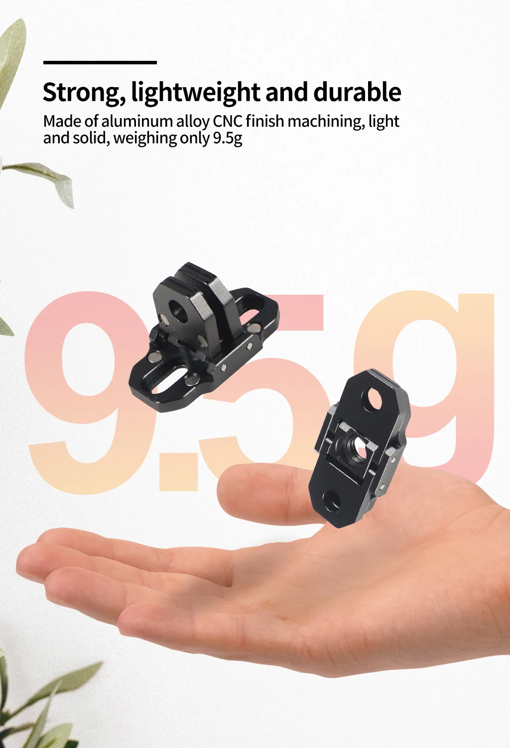 Metall Basis halterung Mini Stativ Adapter m3 Befestigungs schrauben für Gopro Dji Action 4 Kamera Käfig Rig Rahmen Halterung Selfie Stick Halter – Detail 3