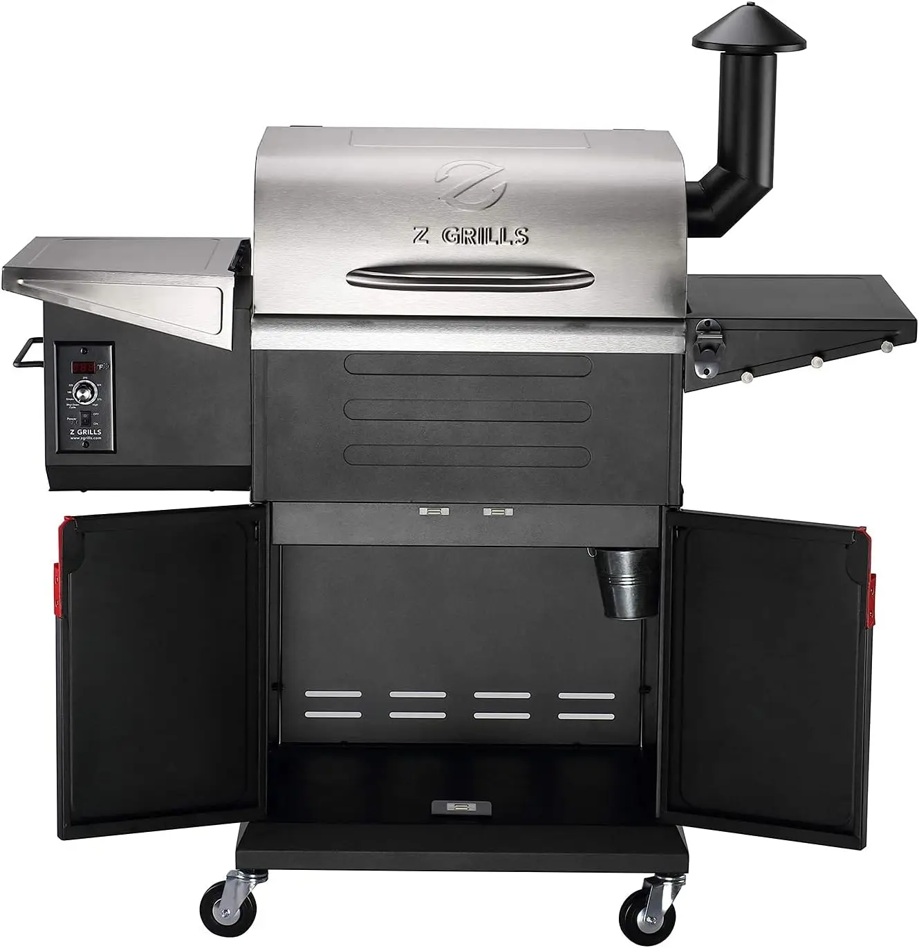 NEW 8 in 1 Wood Pellet Grill & Smoker with PID Controller, 572 Sq In Cooking Area, Direct Flame Access, 600D3E