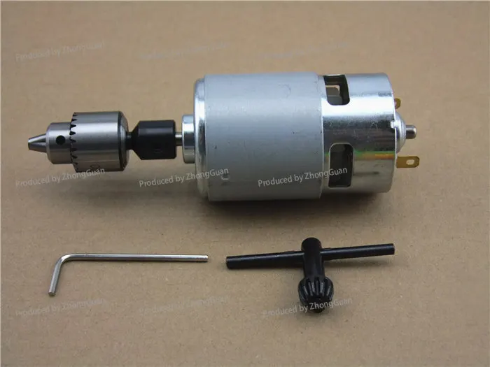 775 High-torque Drill/grinder with Ball Bearings, Cooling Fan,  & Grinding Capabilities, and Precision Drill Chuck (0.3-4mm)