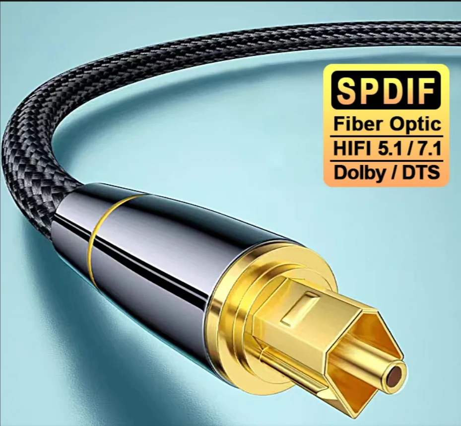 Digital Audio Cable SPDIF Toslink Audio Amplifier Coaxial Cables HiFi Speaker Wire Home Theater Soundbar Fiber Optical Cable ﻿