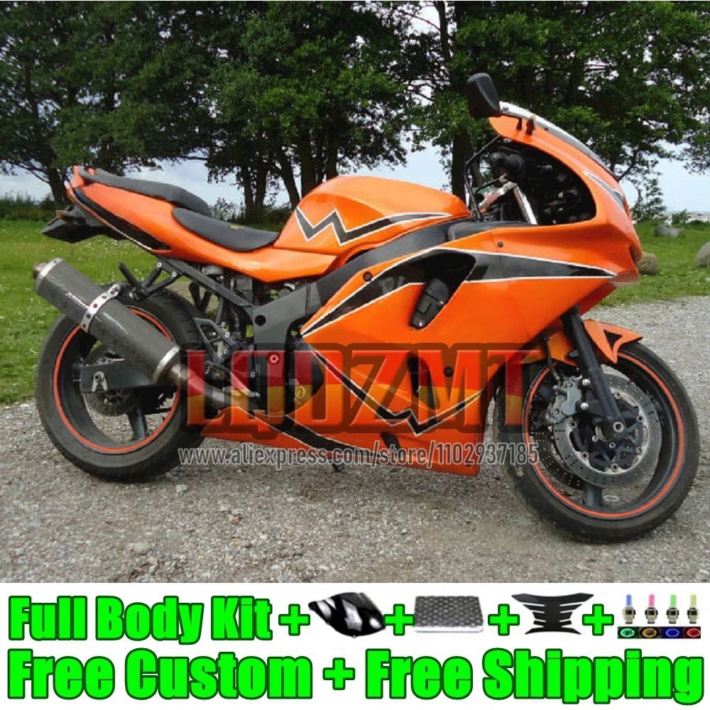 Frame For KAWASAKI orange stock NINJA ZX 6R 6 636 600CC 33No.94 ZX636 ZX-6R ZX6R 1994 1995 1996 1997 ZX-636 94 95 96 97 Fairing