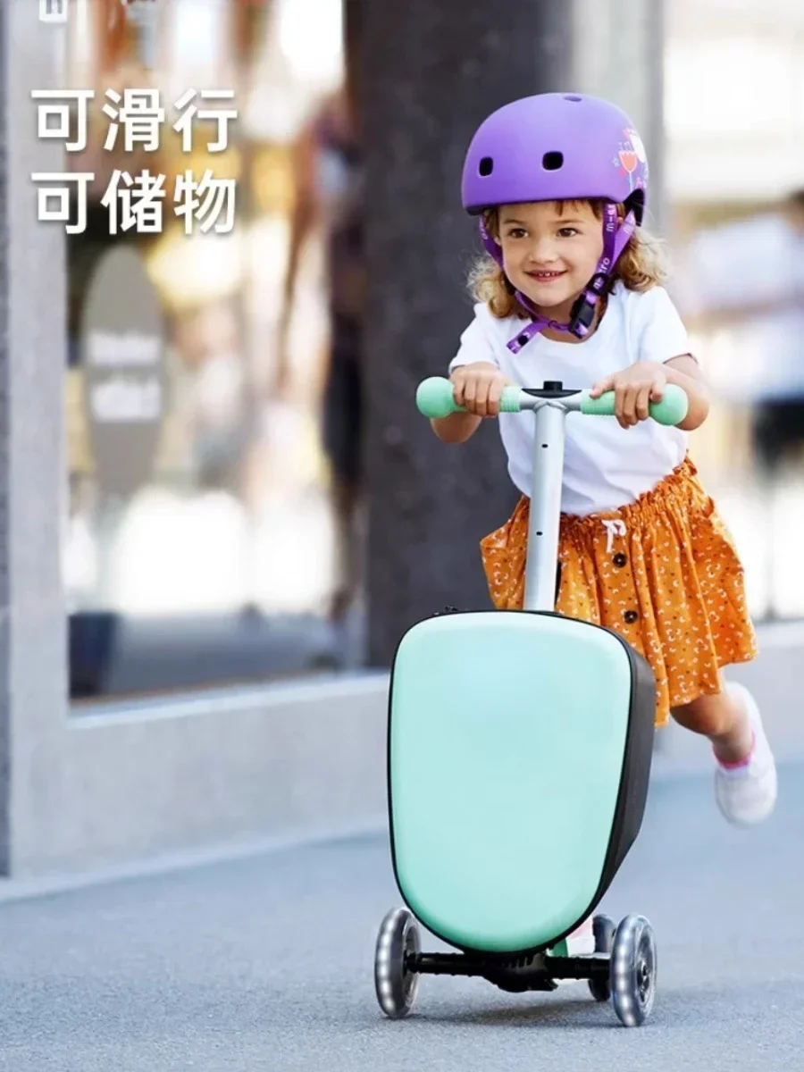 Swiss scooter suitcase 2-in-1 multi-functional scooter box, which can store and slide