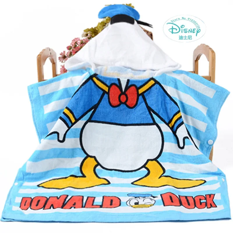 Disney Children Kids Hooded Bath Towel Cape Beach Towel Blanket BathrobeTowel Shower Mikey Minnie Mouse Car Mcqueen Boy Girl