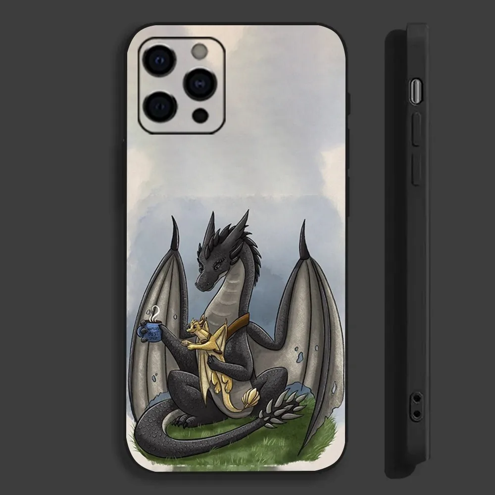 Dragon F-Fourth-h W-Wing Phone Case For Apple iPhone 15,14,13,12,11,Pro,X,XS,Max,XR,Plus,Mini Soft Black Cover