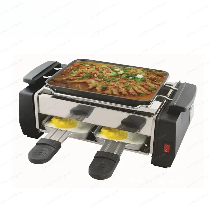 Mini electric frying pan, non-stick frying pan, smokeless grill