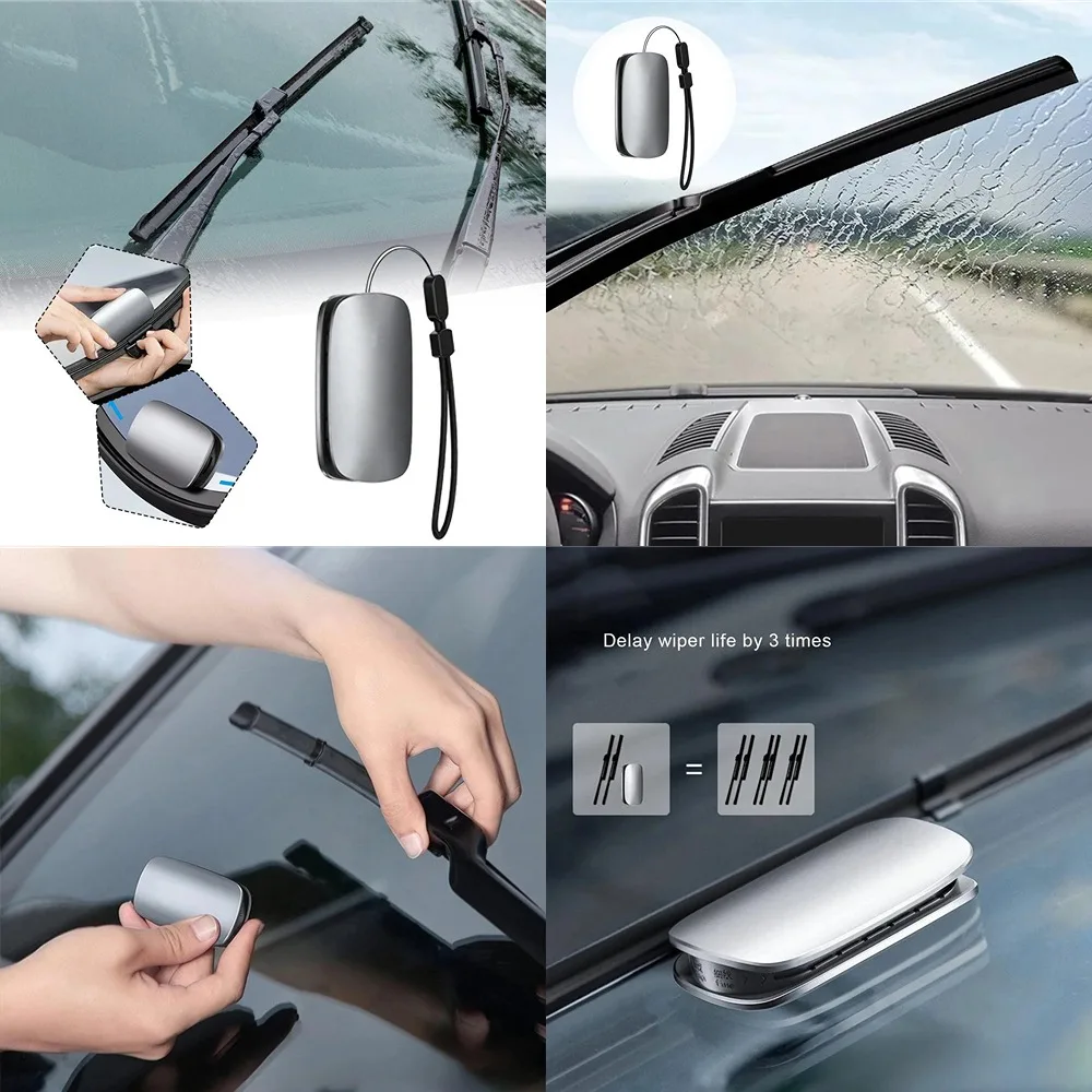 Escobilla limpiaparabrisas Universal para coche, herramienta de reparación de mantenimiento con tira de goma, fácil de llevar, dispositivo de reparación de limpiaparabrisas sin hueso, reparador de limpiaparabrisas