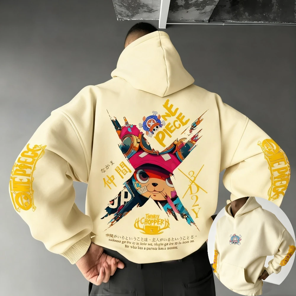 One Piece Men's Hoodie Sweatsh - Winter Clothing Japan reseña y precio