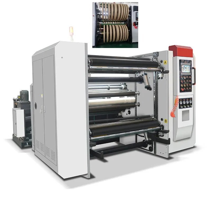 China Manufacturer Paper Cutter Automatic Jumbo Kraft Rewinding Slitting Cutter Rewinder Paper Roll Slitter Production Line