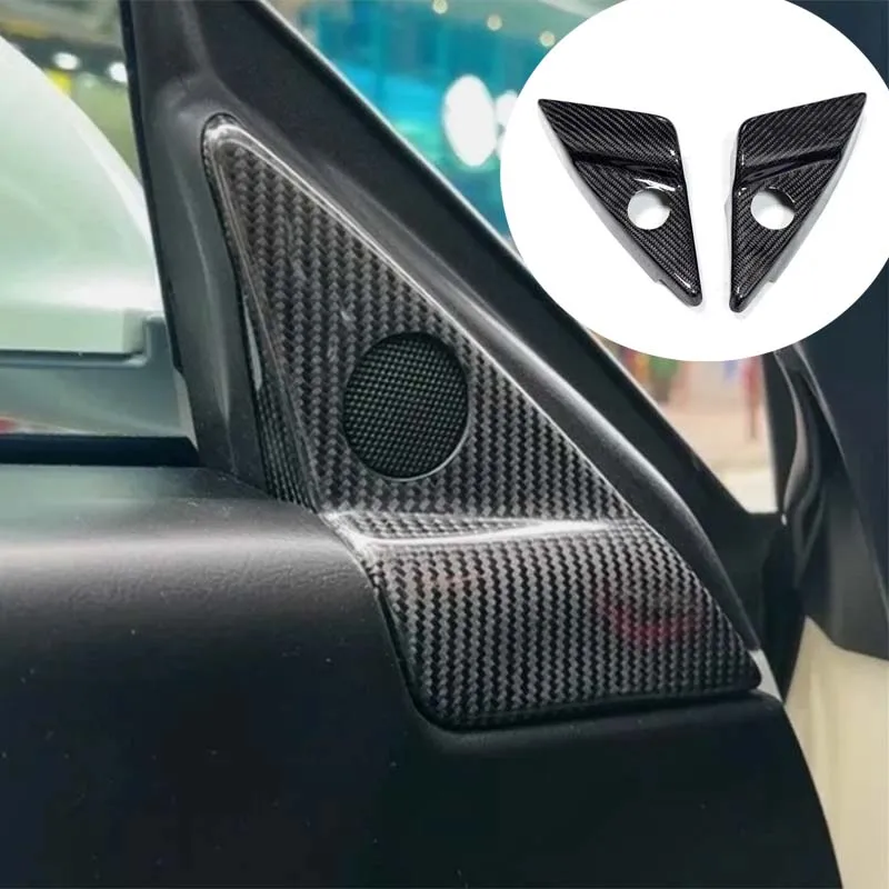 

Real Carbon A Pillar Speaker Panel Trim For Maserati GranTurismo GTS GC MC 2008-2019