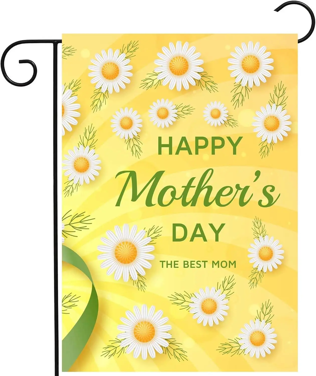 Happy Mothers Day Love You Best Mom Floral Daisy Flower Garden Yard Flag 12