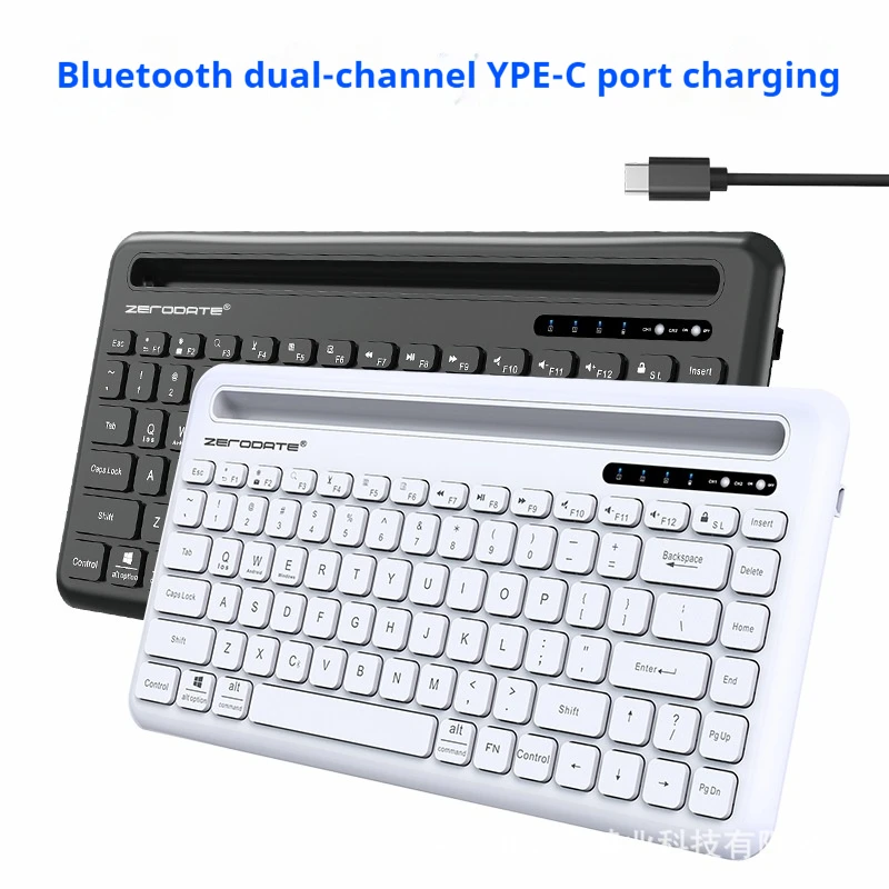 Rechargeable Bluetooth Wireless Keyboard Laptop With Card Slot Phablet General Home Office Mute Business Trip  Convenient