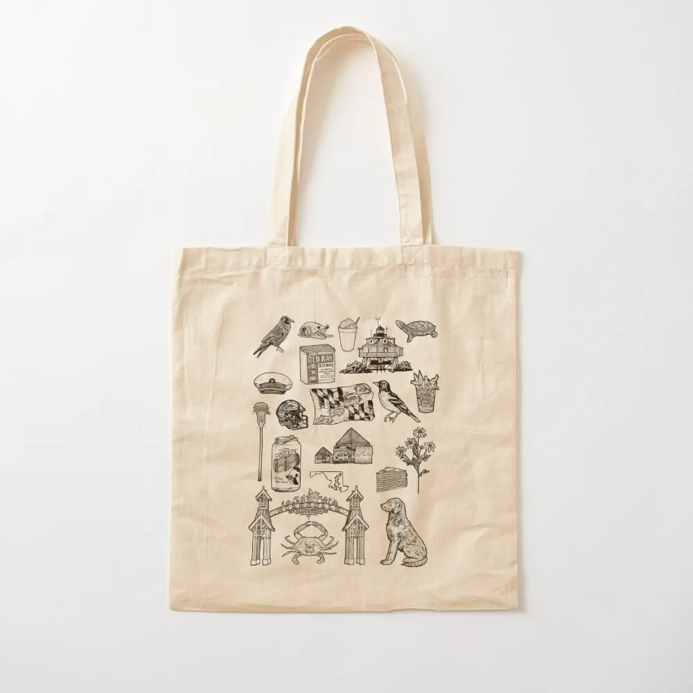 Maryland Flash Sheet Tote Bag Custom bag bags woman 2025 tote bag screen canvas tote bags