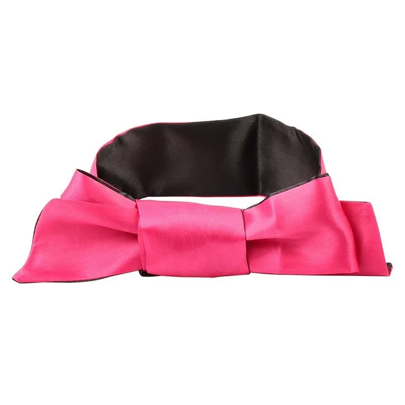 1PC Zijden Oogafdekking Geniet Ooglapjes Leuke Blinddoek Zijden Lint Satijn Zijde Slaapmasker Sexy Voor Vrouwen Cadeau Verrassing Hoge kwaliteit