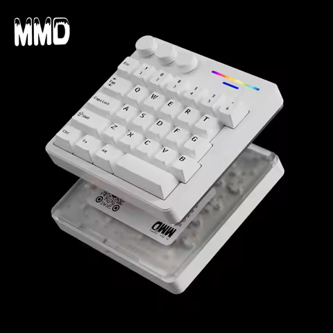 MMD KM-29 Designer Mini Keyboard Wireless Tri-mode RGB Gasket Hot-Swap Custom Aluminum Office Gaming Mechanical Keyboard VIA/QMK