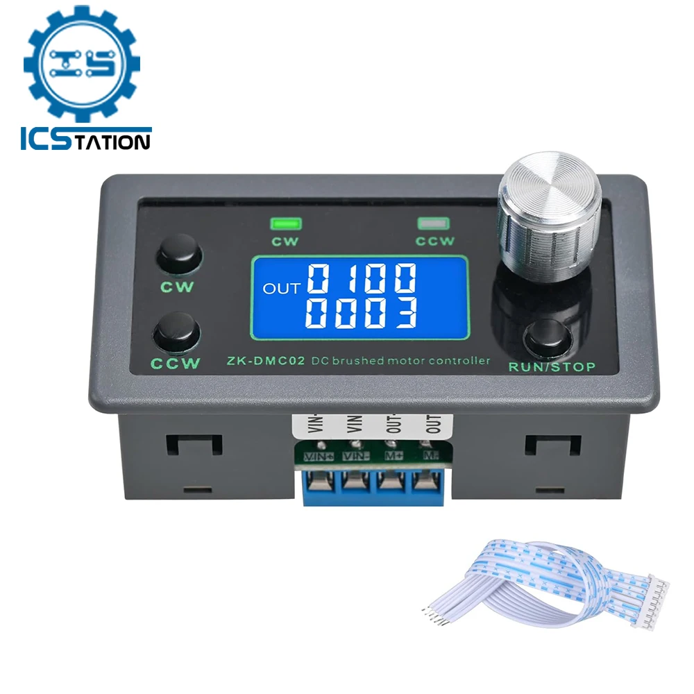 

PWM DC Motor Speed Controller 12V–30V 10A Variable Speed Regulator Forward Reverse Motor Control Module with Delay Timer