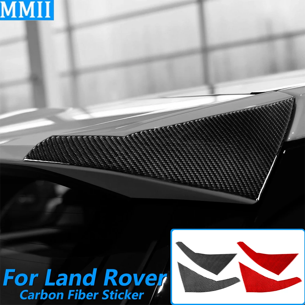 

For Land Rover Range Rover Evoque 2012-2015 Carbon Fiber External Rear Spoiler Wing Panel Trim Cover Car Accessories Sticker