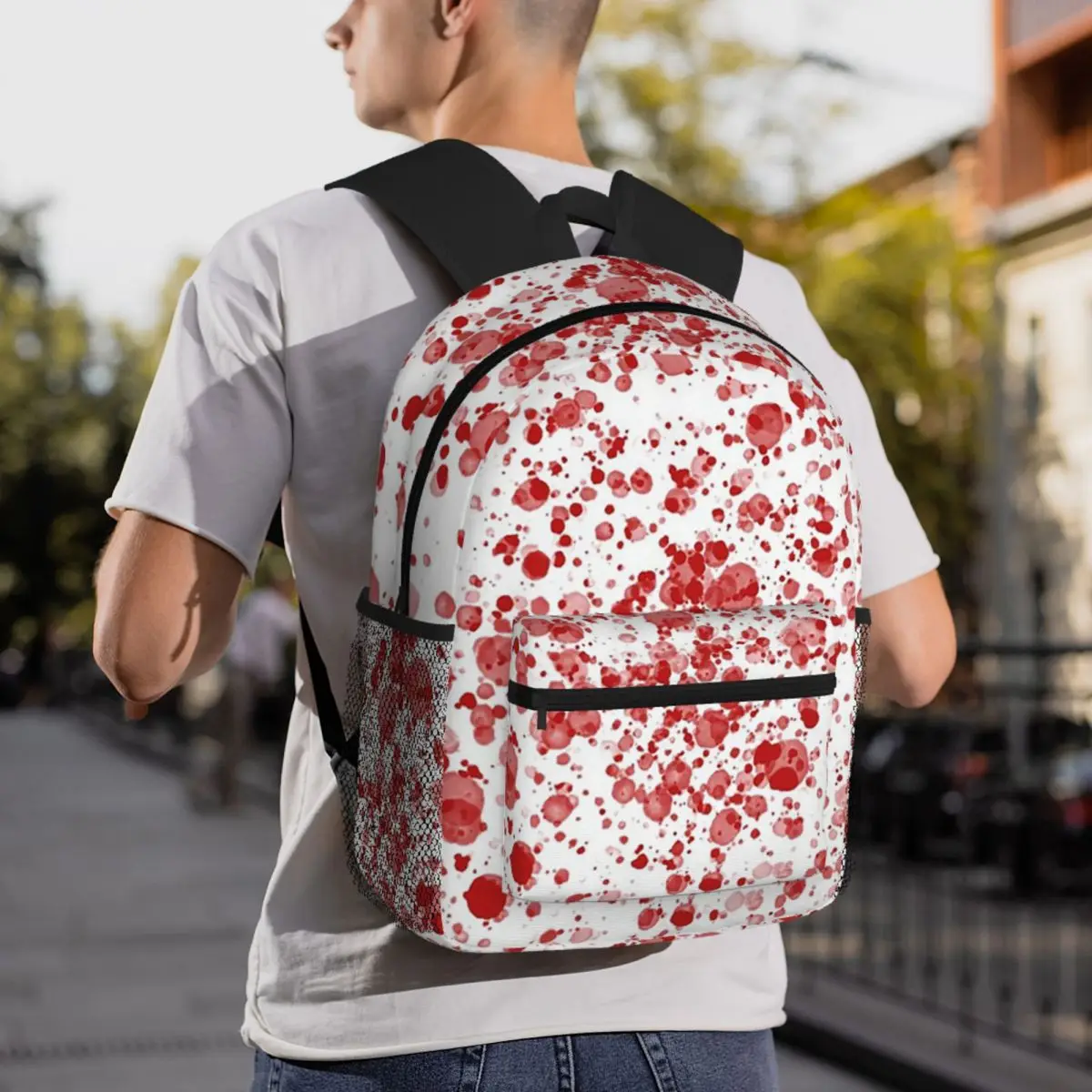 Halloween Horror Blood Splatter Backpack Student BookBag Children School Bag Computer Shoulder Bags for Boys Girls
