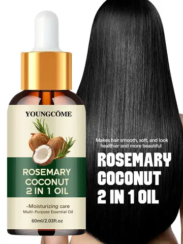 Rosemary Oil Hair Essential Coconut Oil Improve Hair Loss And Nourishes Strengthen Hair Roots Scalp Treatment Hair Care