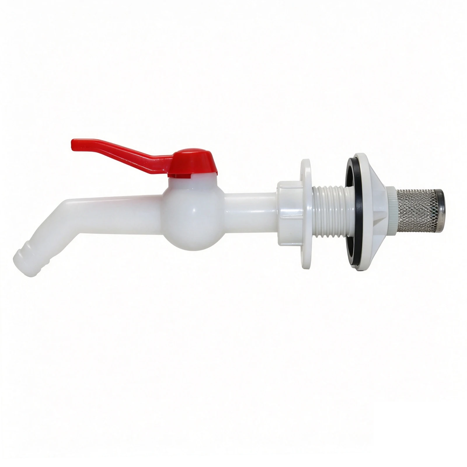 PVC Bulkhead Fitting Water Tank Replacement Spigot Drainage Faucet Connector for Rain Barrels Aquariums Ponds