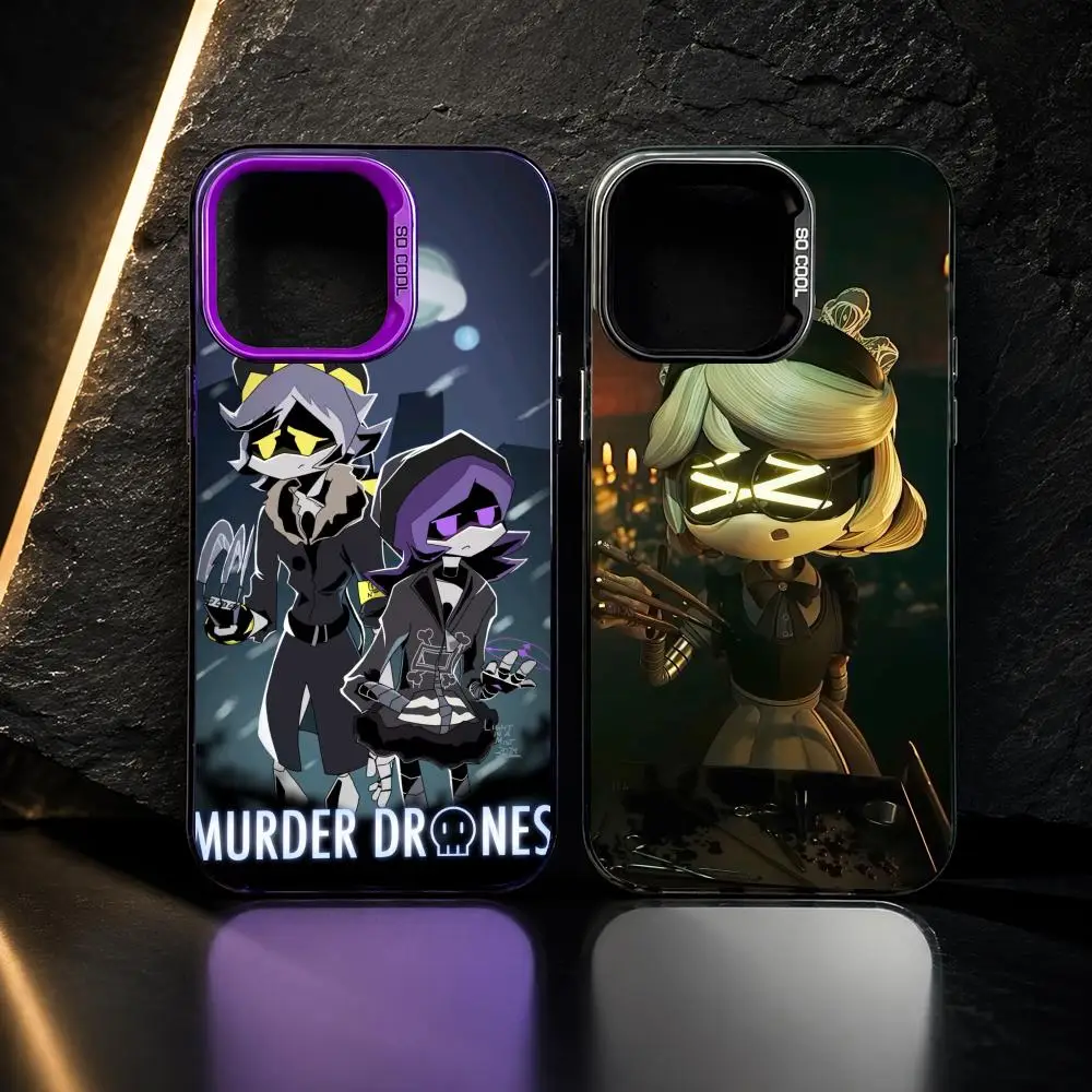 M-Murder Drones Classic Movie Phone Case TPU Soft-Touch Shockproof Case for iPhone 11 12 13 14 15 16 17 Pro Max