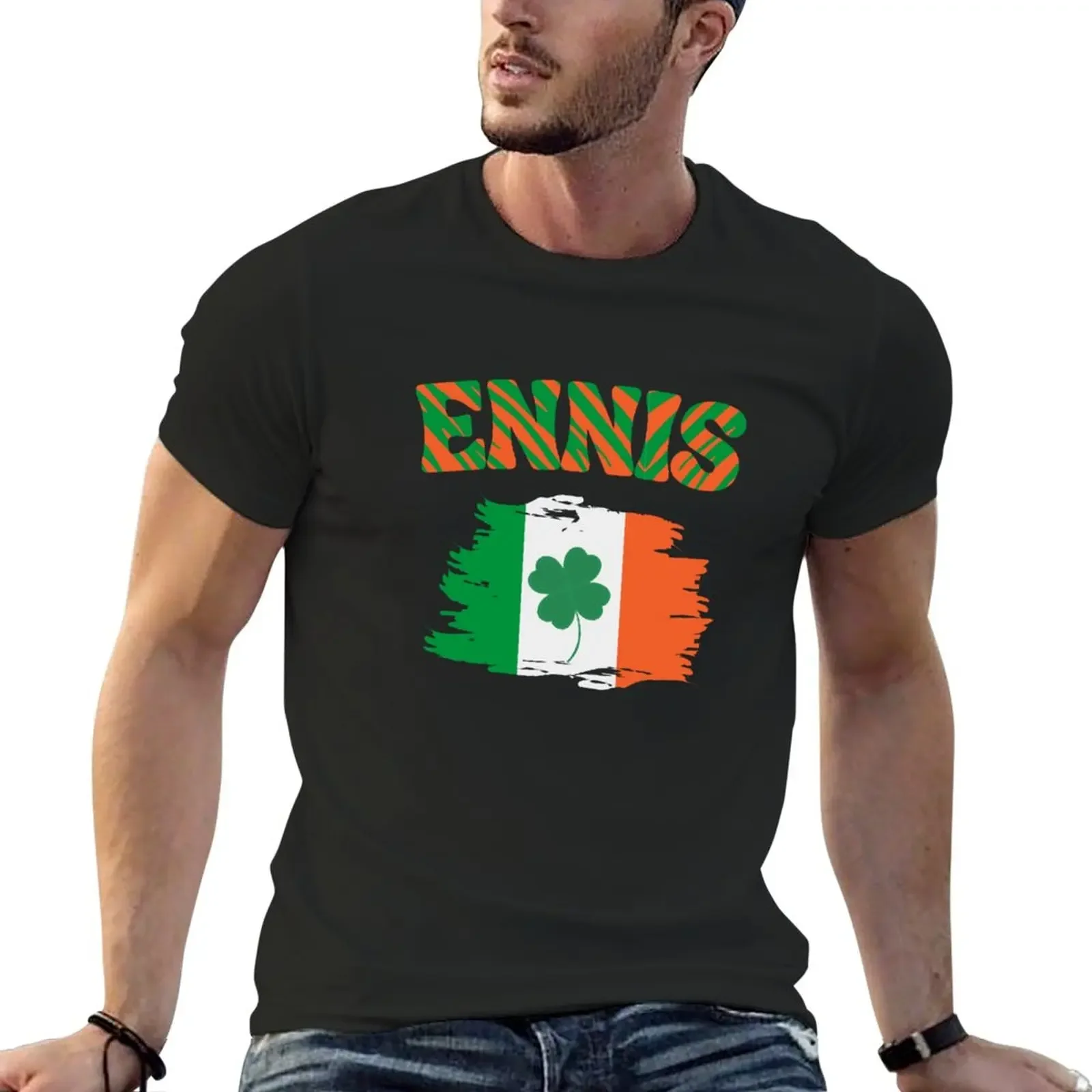 Ennis Ireland T-Shirt cute clothes Blouse plus size tops quick drying black t-shirts for men