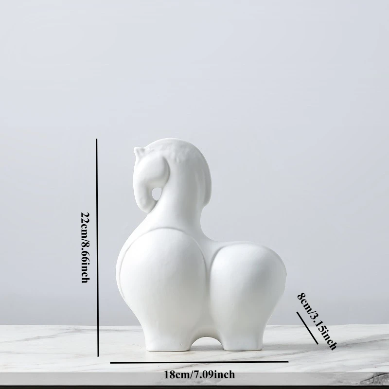 Modern Horse Statue, Suitable for Home and Office Decoration, Used for Living Room, Entrance, and Cabinet Layout